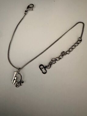 Silver Dior Pendant Bracelet- Women Accessories